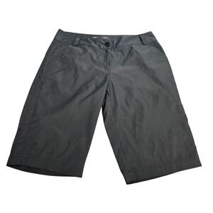 Lija Womens Golf Shorts S)8 Gray Athletic Performance Casual stretch Golf 656